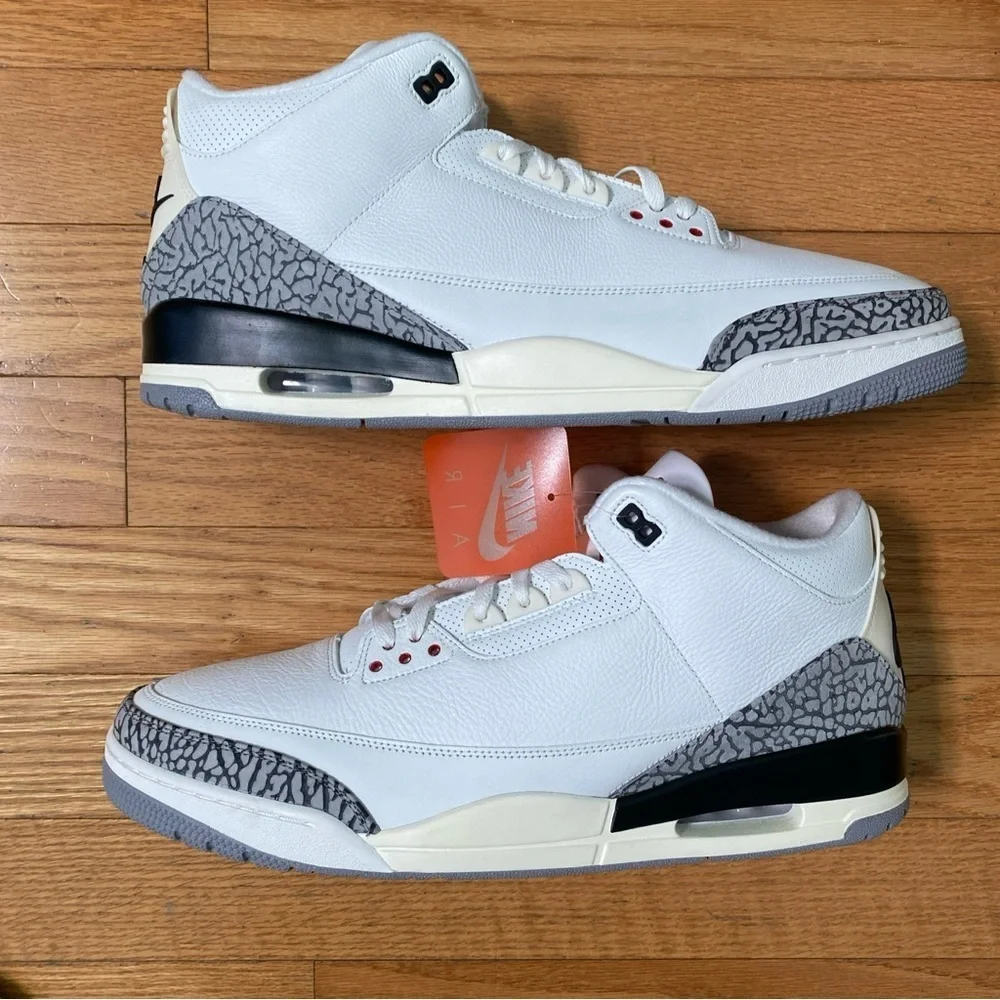 Nike Air Jordan III 3 Retro White Cement Reimagined 18 DN3707-100 Men's Size 18